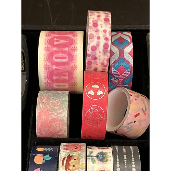 Washi Rolls Mixed Craft Lot of 32 Plus Two NEW Jolees by You Packets Scrapbookin - Picture 5 of 7